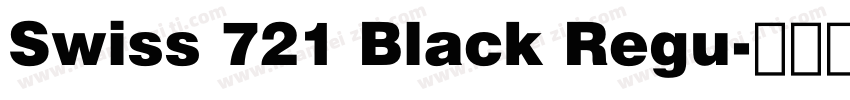 Swiss 721 Black Regu字体转换